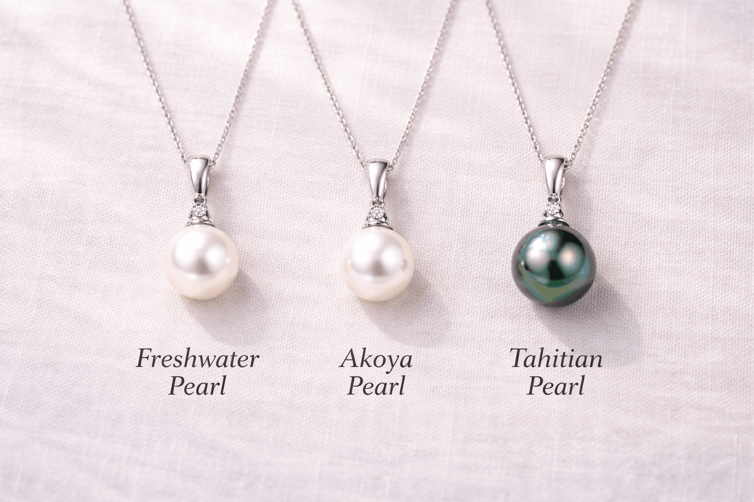 02. Perlarten für Ketten mit Anhänger