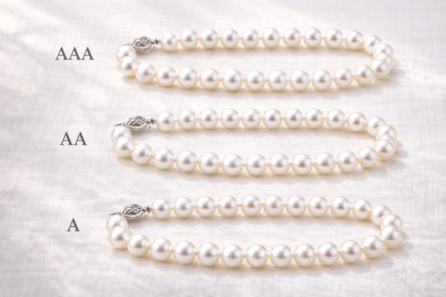 Qualitätsstufen echter Perlenarmbänder UK