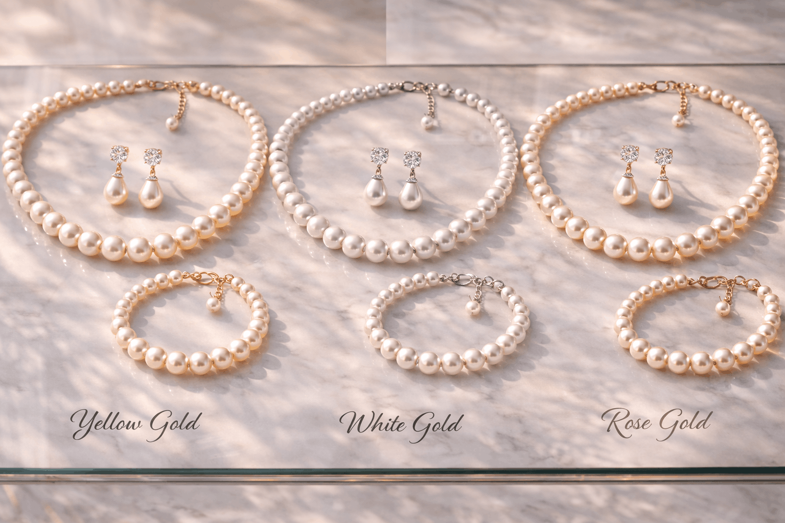 Passende Metalle in deinem Brautschmuck-Set