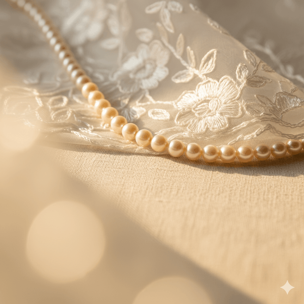 02. Die Ton-in-Ton-Regel – Perlenschmuck an den Stoff anpassen