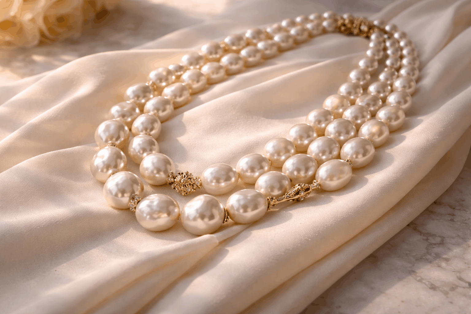 01. Die wichtigsten Perlen-Trends für Bräute 2026