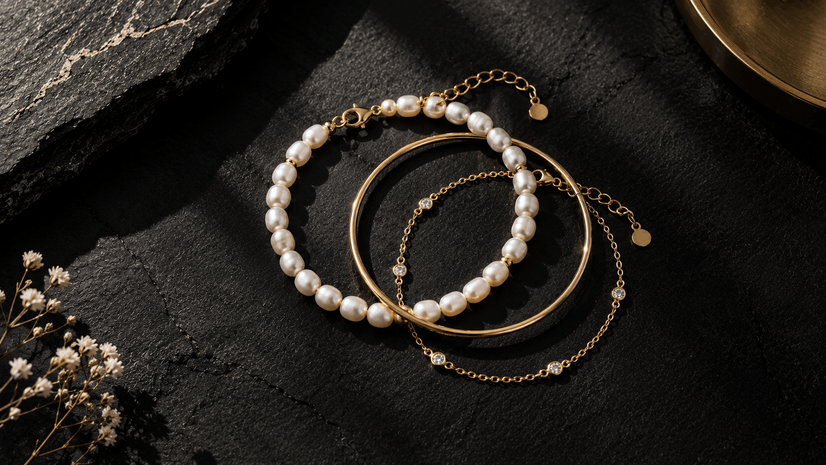 05. Wie Sie ein Süßwasserperlen-Armband stacken