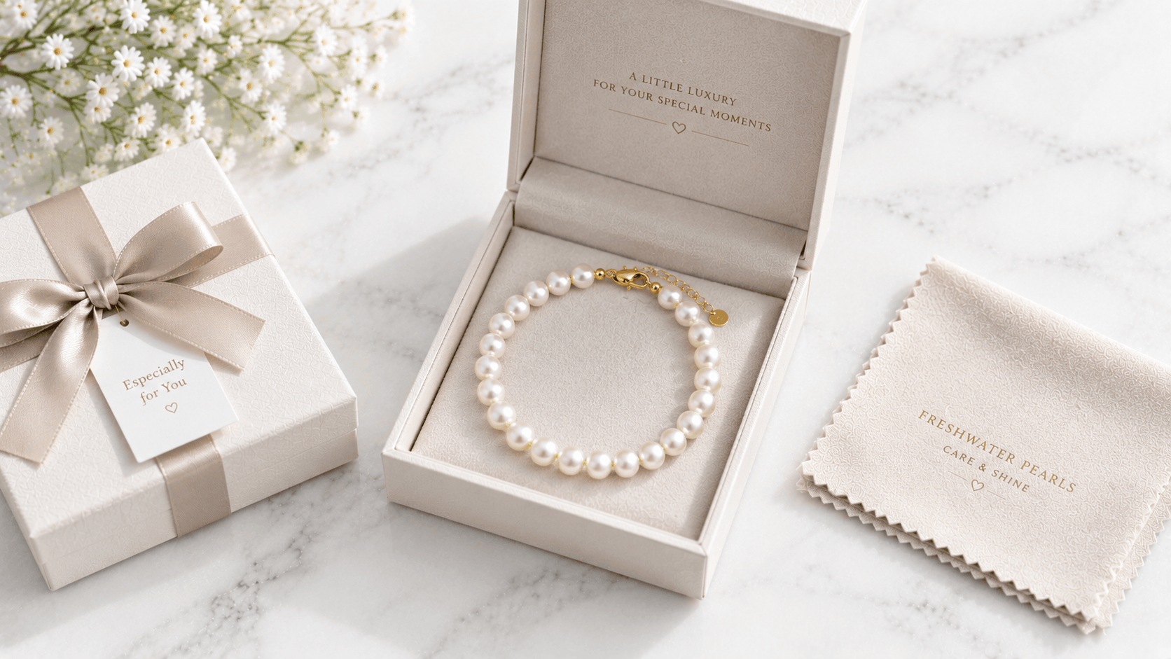 05. Süßwasserperlenarmband als Geschenk