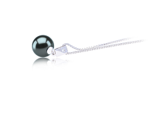 9-10mm AAA-Qualität Tahitisch Perlenanhänger in Nicole Schwarz