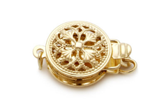 10-14mm Barock-Qualität Südsee Perlenhalskette in 18-Zoll Gold