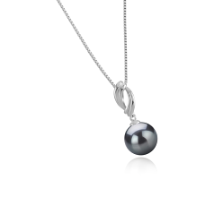 9-10mm AAA-Qualität Tahitisch Perlenanhänger in Shamara Schwarz