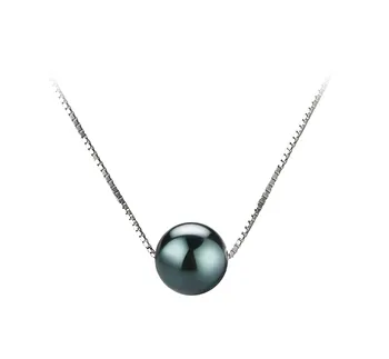 7-8mm AAA-Qualität Japanische Akoya Perlenanhänger in Kristine Schwarz