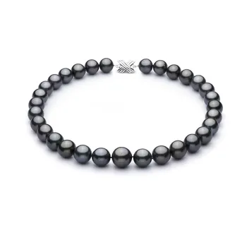 13.1-16mm AAA+-Qualität Tahitisch Perlenhalskette in Schwarz 13.1-16mm AAA+-Qualität Tahitisch Perlenhalskette in Schwarz