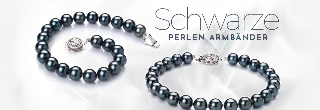 PearlsOnly Schwarze Perlenarmbänder