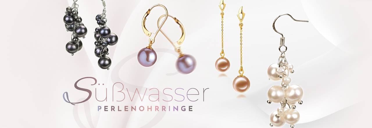 PearlsOnly Süßwasserperlen-Ohrringe